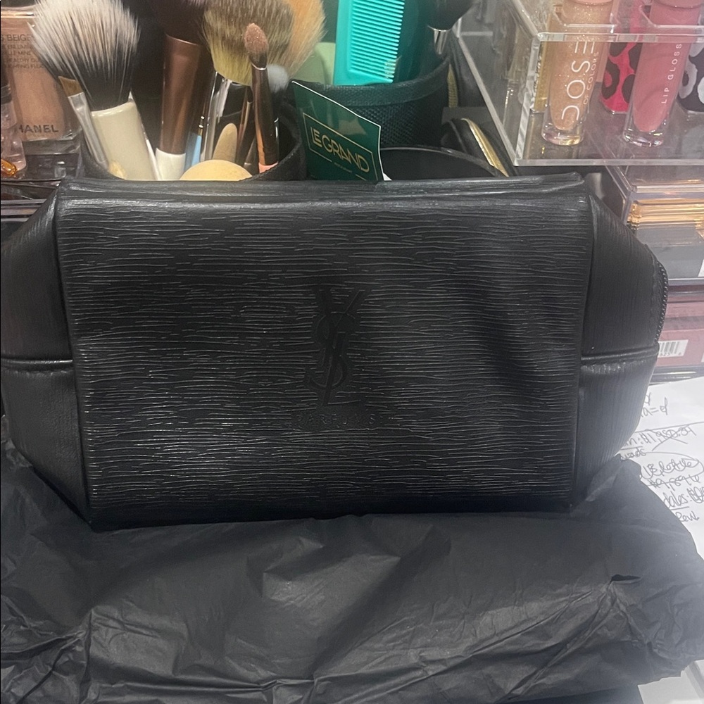 Yves Saint Laurent Black Toiletry Bag for Men